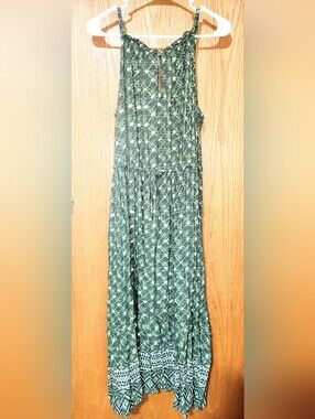 Green Bandana Maxi Dress
